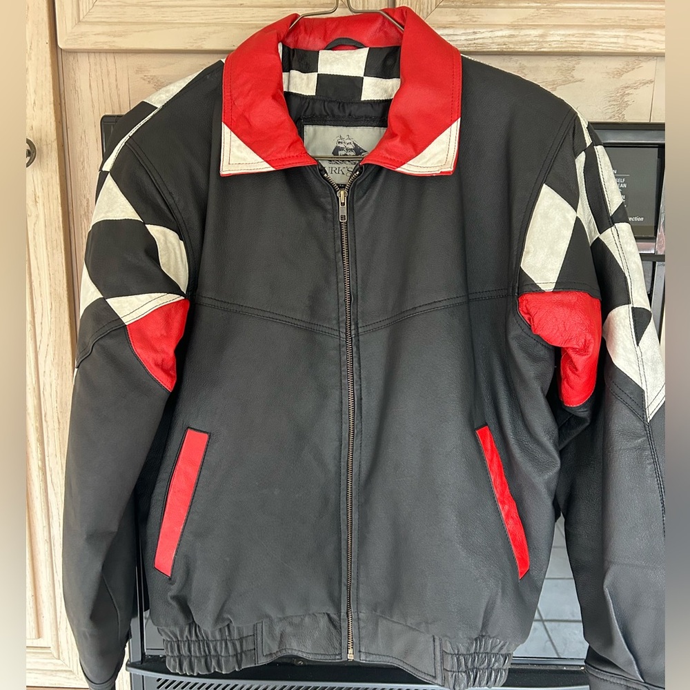 Vintage Leather Racing Jacket
